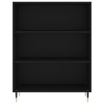 vidaXL Bibliothèque noir 69 5x32 5x90 cm bois d'ingénierie