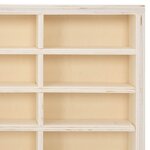 vidaXL Vitrine de collection en bois avec 80 compartiments
