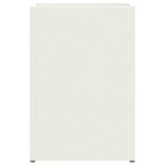 vidaXL Porte-parapluie avec stockage Blanc 28 x 12 x 41 cm Acier