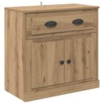 vidaXL Haut Armoire avec tiroir Chêne artisanal 70 x 35 5 x 67 5 cm