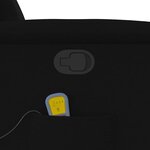 vidaXL Fauteuil de massage inclinable Noir Tissu