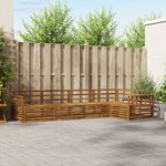 vidaXL Ensemble de canapés d'extérieur 5 pc Naturel