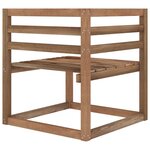 vidaXL Canapés d'angle palette de jardin 2 Pièces Marron Pin imprégné