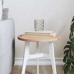 vidaXL Dessus de table Ø30x1 5 cm rond bois massif de hêtre