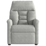 vidaXL Fauteuil inclinable de massage électrique gris clair