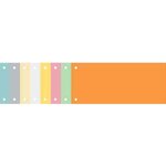 Paquet de 100 Fiches Intercalaire 105x240 Recyclées 2 trous Jaune x 12 EXACOMPTA