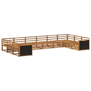 vidaXL Ensembles de canapés 10 pc Bois d'Acacia Massif