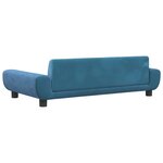 vidaXL Canapé pour enfants bleu 100x54x33 cm velours