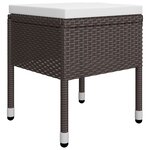 vidaXL Ensemble à manger de jardin 5 Pièces Marron