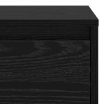 vidaXL Cabinet de chevet Chêne noir 45 x 34 x 44 5 cm