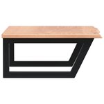 vidaXL Étagère de vasque murale acier et bois de chêne massif