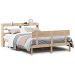 vidaXL Cadre de lit sans matelas 160x200 cm bois massif de pin