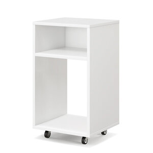 Classeur mobile classeur vertical roulant avec 2 etagères ouvertes support d'imprimante moderne sous le bureau avec roulettes verrouillables pour maison bureau blanc 20_0008289