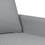 vidaXL Canapé à 3 places Gris clair 180 cm Tissu