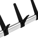 vidaXL Système de garde-robe télescopique barres et étagère Aluminium