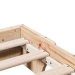 vidaXL Cadre de Lit 90x200 cm en Bois de Pin Massif