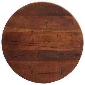 vidaXL Dessus de table Ø 60x3 8 cm rond bois massif de récupération