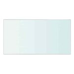 vidaXL Panneaux d'étagère 2 Pièces Verre Transparent 30 x 12 cm