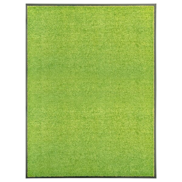 vidaXL Paillasson lavable Vert 90x120 cm