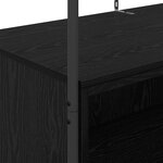 vidaXL Porte-vêtements Noir 100 x 44 x 160 cm Bois d'ingénierie