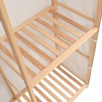 vidaXL Garde-robe à 3 niveaux 110 x 40 x 170 cm