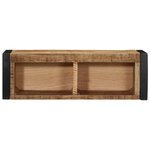 vidaXL Meuble TV 80x30x25 cm bois massif de manguier brut