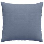 vidaXL Coussins de canapé 2 Pièces Bleu 45 x 45 cm