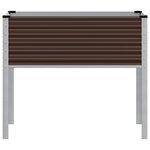vidaXL Jardinière marron 100x45x90 cm acier