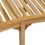 vidaXL Banc de jardin en forme de banane 200 cm bois de teck solide