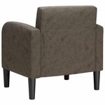vidaXL Chaise de canapé avec accoudoirs gris foncé 54 cm similicuir