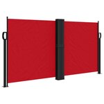vidaXL Auvent latéral rétractable rouge 120x600 cm