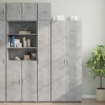 vidaXL Armoire de rangement mince gris béton 30x42 5x225 cm