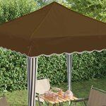 vidaXL Tente de fête pop-up 195 x 195 x 245 cm Taupe Tissu Oxford