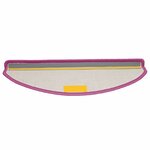 vidaXL Tapis d'escalier 20 pièces 65 x 21 x 4 cm Violet Demi-rond Grand