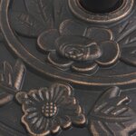 vidaXL Socle de parasol en résine demi-cercle Bronze 9 kg