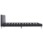 vidaXL Cadre de lit sans matelas noir similicuir 140x200 cm