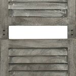 vidaXL Cloison de séparation 5 panneaux Gris 179x166 cm Bois solide