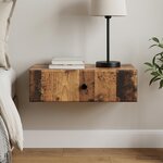 vidaXL Table d'appoint murale Bois ancien 59 x 34 5 x 17 cm