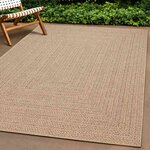 vidaXL Tapis ZIZUR 240x240 cm aspect de jute intérieur et extérieur