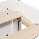 vidaXL Cadre de lit avec tête de lit sans matelas blanc 90x190 cm