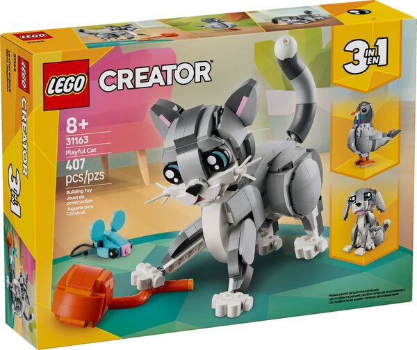 LEGO Creator 3-en-1 - Le Chat Joueur (31163) : Créez et Amusez-vous !