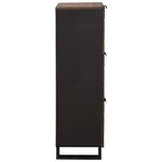 vidaXL Haut Armoire Marron 40 x 33 x 110 cm bois de manguier massif