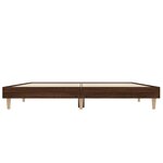 vidaXL Cadre de lit sans matelas chêne marron 135x190 cm