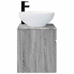 vidaXL Meuble de lavabo mural Sonoma gris 49 x 44 5 x 66 5 cm