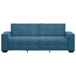 vidaXL Canapé à 3 places Bleu 180 cm Velours