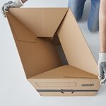 Pack and Move - Lot 30 cartons déménagement automatique - 60 x 50 x 40 cm - Poignées renforcées