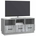 vidaXL Meuble TV Sonoma gris 102 x 34 5 x 47 cm Bois d'ingénierie