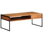 vidaXL Table basse 110x55x40 cm bois massif d'acacia