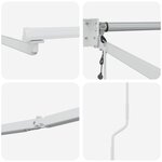 vidaXL Cadre de store rétractable électrique Blanc 4 x 2 m Aluminium