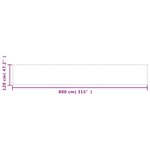 vidaXL Écran de balcon blanc 120x800 cm 100  polyester oxford
